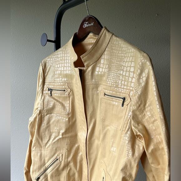 NWOT Chico’s Golden Gleam Becker Jacket - size 3 - Picture 9 of 11